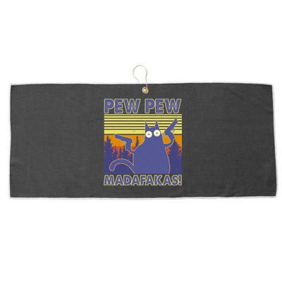 Funny Pew Pew Madafakas Large Microfiber Waffle Golf Towel