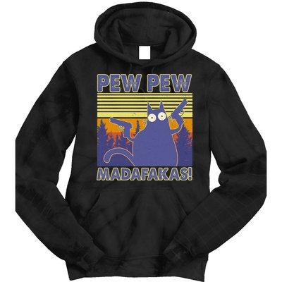 Funny Pew Pew Madafakas Tie Dye Hoodie
