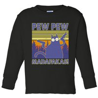 Funny Pew Pew Madafakas Toddler Long Sleeve Shirt