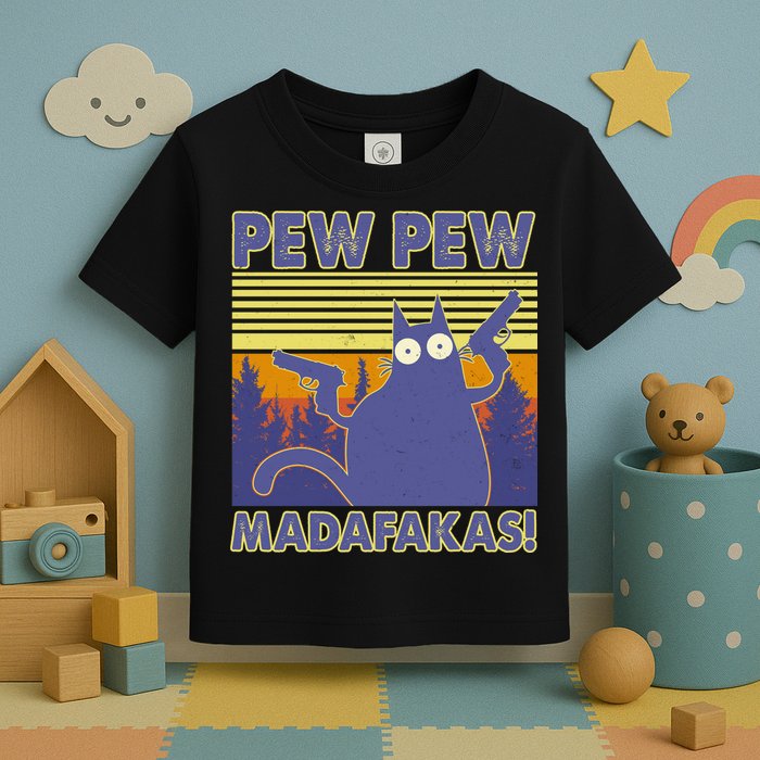 Funny Pew Pew Madafakas Toddler T-Shirt