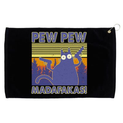 Funny Pew Pew Madafakas Grommeted Golf Towel