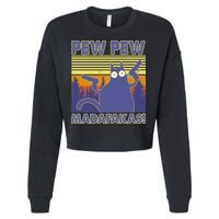 Funny Pew Pew Madafakas Cropped Pullover Crew