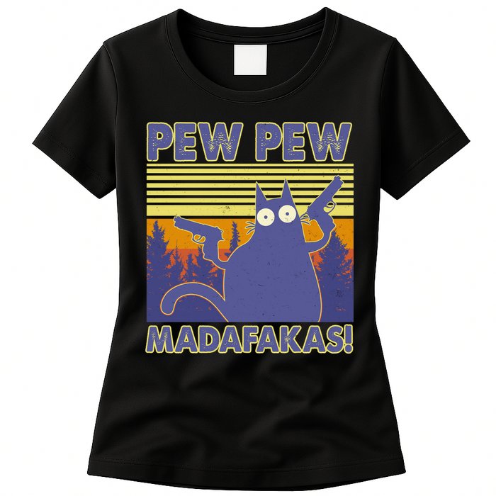 Funny Pew Pew Madafakas Womens T-Shirt