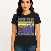 Funny Pew Pew Madafakas Womens T-Shirt
