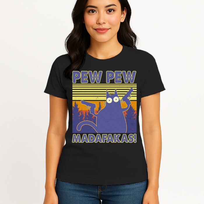 Funny Pew Pew Madafakas Womens T-Shirt