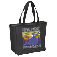 Funny Pew Pew Madafakas Zip Tote Bag