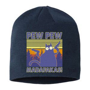 Funny Pew Pew Madafakas Sustainable Beanie