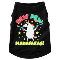 Funny Pew Pew Madafakas Unicorn Doggie Tank