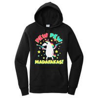 Funny Pew Pew Madafakas Unicorn Women's Pullover Hoodie