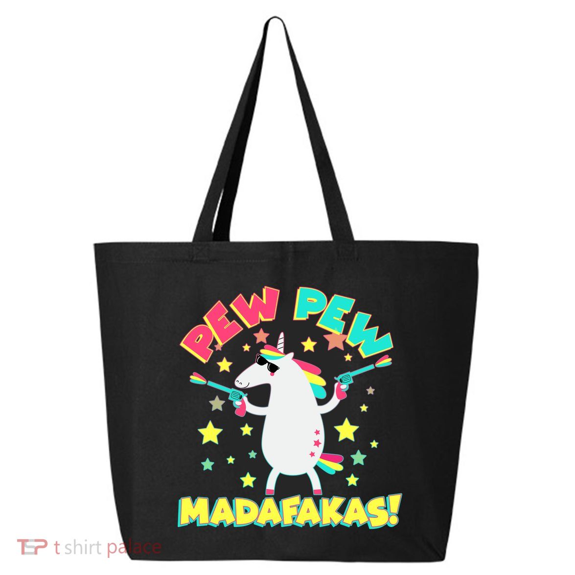 Funny Pew Pew Madafakas Unicorn 25L Jumbo Tote