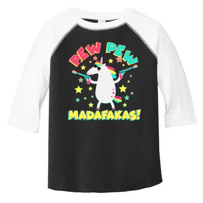 Funny Pew Pew Madafakas Unicorn Toddler Fine Jersey T-Shirt
