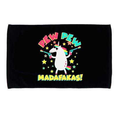 Funny Pew Pew Madafakas Unicorn Microfiber Hand Towel