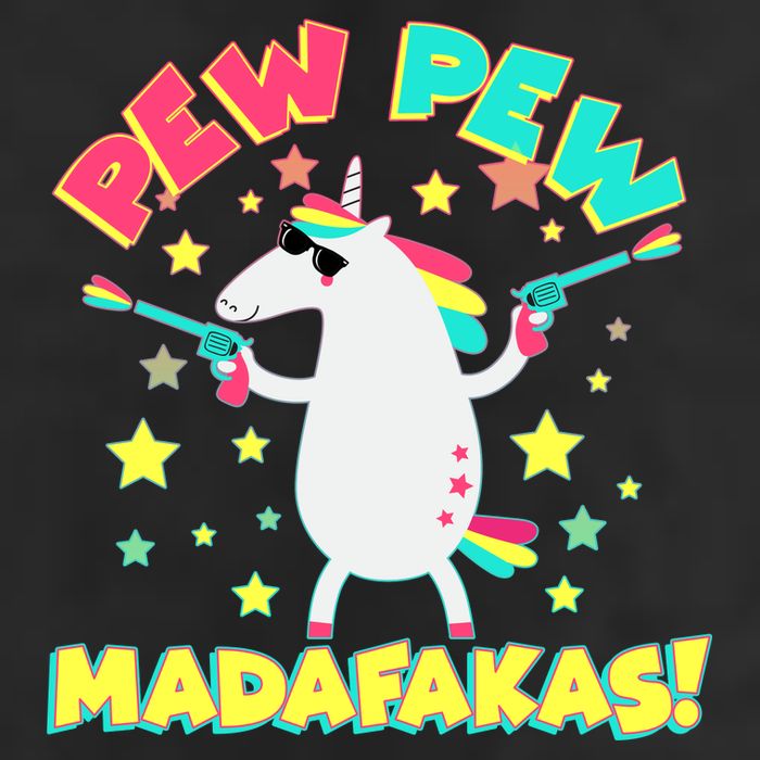 Funny Pew Pew Madafakas Unicorn Microfiber Hand Towel