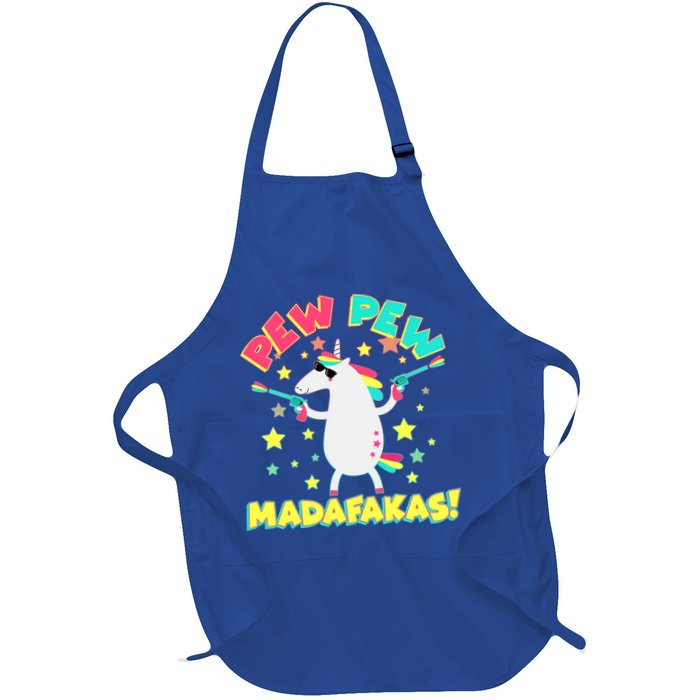 Funny Pew Pew Madafakas Unicorn Apron