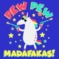Funny Pew Pew Madafakas Unicorn Apron