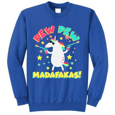 Funny Pew Pew Madafakas Unicorn Sweatshirt