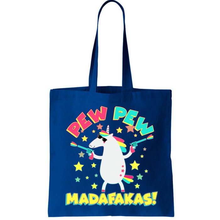 Funny Pew Pew Madafakas Unicorn Bag