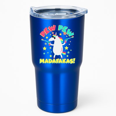 Funny Pew Pew Madafakas Unicorn Tumbler