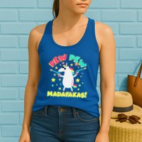 Funny Pew Pew Madafakas Unicorn Womens Tank Top