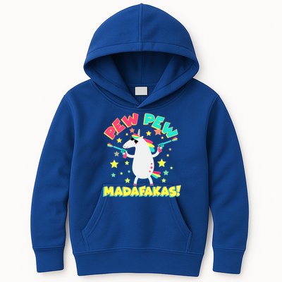 Funny Pew Pew Madafakas Unicorn Kids Hoodie