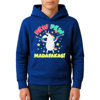 Funny Pew Pew Madafakas Unicorn Kids Hoodie