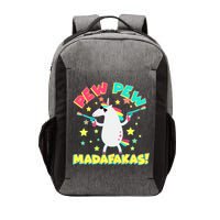 Funny Pew Pew Madafakas Unicorn Vector Backpack