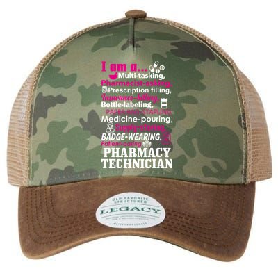 Funny Pharmacy Technician Legacy Tie Dye Trucker Hat