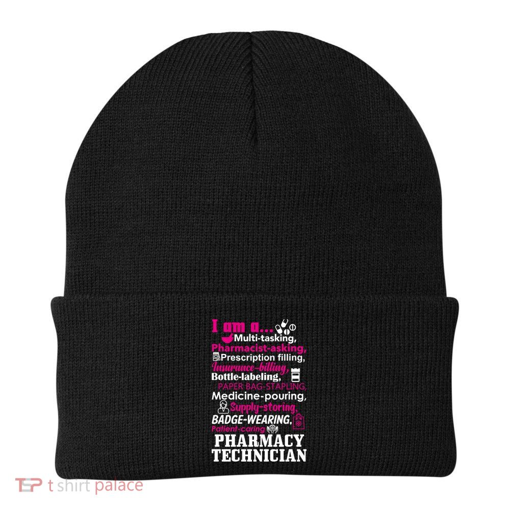 Funny Pharmacy Technician Knit Cap Winter Beanie