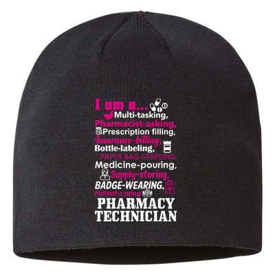 Funny Pharmacy Technician Sustainable Beanie