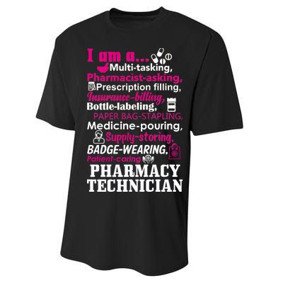 Funny Pharmacy Technician Performance Sprint T-Shirt