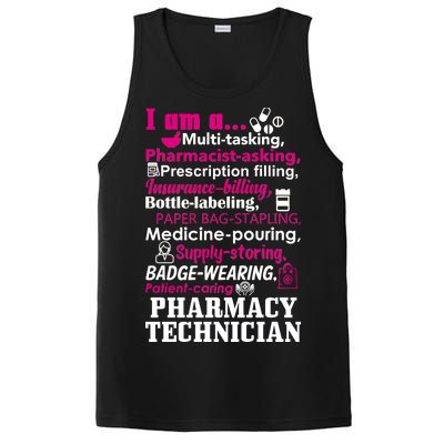 Funny Pharmacy Technician PosiCharge Competitor Tank