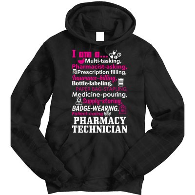Funny Pharmacy Technician Tie Dye Hoodie