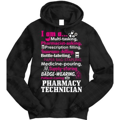 Funny Pharmacy Technician Tie Dye Hoodie