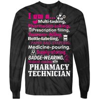 Funny Pharmacy Technician Tie-Dye Long Sleeve Shirt