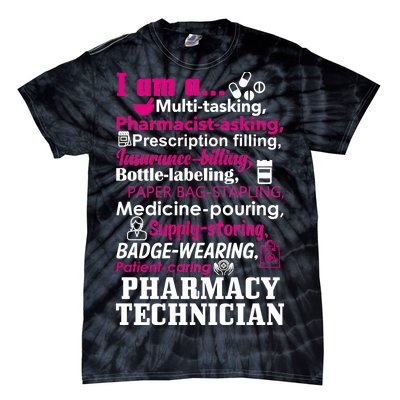 Funny Pharmacy Technician Tie-Dye T-Shirt