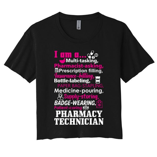 Funny Pharmacy Technician Crop Top