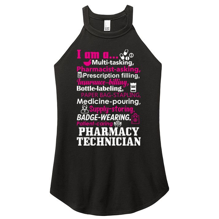 Funny Pharmacy Technician Women's Perfect Tri Rocker Tank
