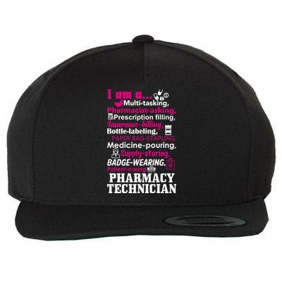 Funny Pharmacy Technician Wool Snapback Cap