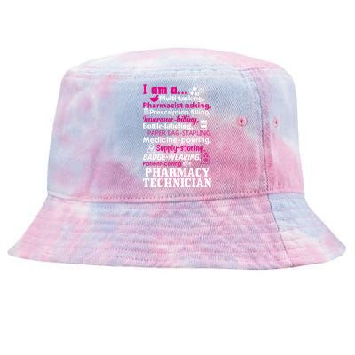 Funny Pharmacy Technician Tie-Dyed Bucket Hat