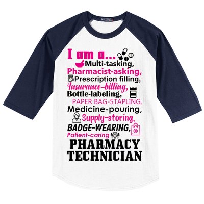 Funny Pharmacy Technician Baseball Sleeve Shirt