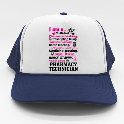 Funny Pharmacy Technician Trucker Hat