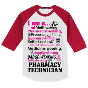 Funny Pharmacy Technician Kids Colorblock Raglan Jersey