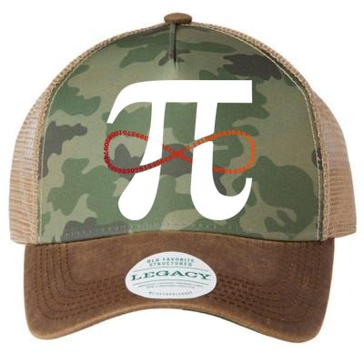 Funny Pi Infinity Numbers 3.14 Legacy Tie Dye Trucker Hat
