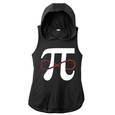 Funny Pi Infinity Numbers 3.14 Ladies PosiCharge Tri-Blend Wicking Draft Hoodie Tank