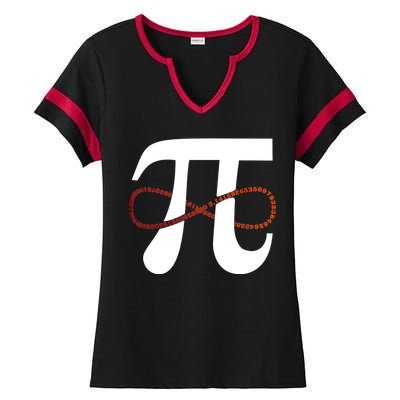 Funny Pi Infinity Numbers 3.14 Ladies Halftime Notch Neck Tee