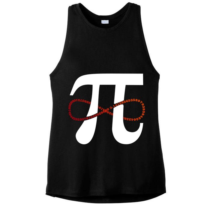 Funny Pi Infinity Numbers 3.14 Ladies PosiCharge Tri-Blend Wicking Tank