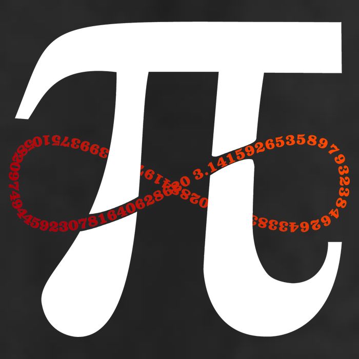 Funny Pi Infinity Numbers 3.14 Garment-Dyed Fleece Hoodie