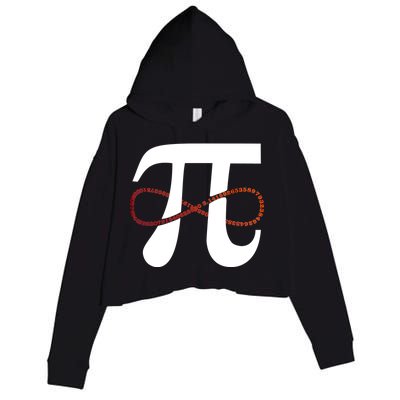 Funny Pi Infinity Numbers 3.14 Crop Fleece Hoodie