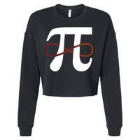 Funny Pi Infinity Numbers 3.14 Cropped Pullover Crew