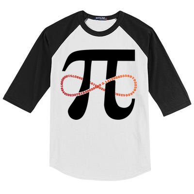 Funny Pi Infinity Numbers 3.14 Kids Colorblock Raglan Jersey
